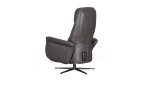 Komfort-Relaxsessel in der Farbausführung Onyx, in Leder, Hinten-Schrägansicht, rechts