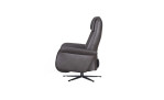 Komfort-Relaxsessel in der Farbausführung Onyx, in Leder, Seitenansicht, rechts