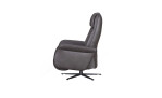 Komfort-Relaxsessel in der Farbausführung Onyx, in Leder, Seitenansicht, rechts
