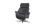 Basis-Relaxsessel 7362 in einem Lederbezug, Farbausführung Briket