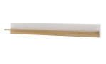 Wandboard Leander in weiß mit Absetzungen in Eiche Wotan-Dekor, seitliche Ansicht