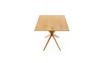Esstisch Dining System mit Massivholzplatte Wildeiche Natur und Sterngestell