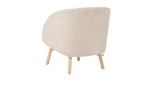 Sessel Thalia, in der Farbausführung beige, Schräge Rückenansicht