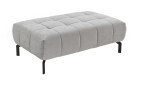 XXL Hocker, in der Farbausführung Silber, Schrägansicht