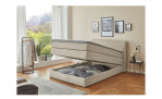 Boxspringbett Kawai mit geöffnetem Bettkasten