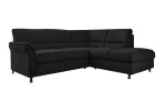 Ecksofa plano|FORM Dale in der Farbausführung Schwarz