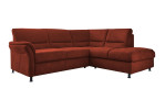 Ecksofa plano|FORM Dale in der Farbausführung Ziegel