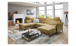 Ecksofa plano|FORM Lirio in der Farbe Gelb mit der Funktion in der Ottomane