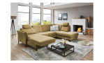 Ecksofa plano|FORM Lirio in der Farbe Gelb mit der Funktion in der Ottomane