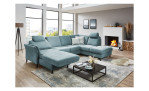 Ecksofa plano|FORM Lirio in der Farbe Ice mit der Funktion in der Ottomane