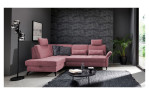 Komfort-Ecksofa Westminster, in der Farbausführung Flider, in einem Raum stehend