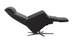 Relaxsessel Stressless Scott Power Sirius mit Bezug aus Paloma Echtleder in Rock und Gestell aus Metall, Funktion