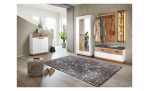 Garderobenpaneel MONDO Lisana in Old Artisan Oak Nachbildung und Absetzungen in Wildeiche-massiv, Breite 70 cm, Seiten-Ansicht mit Komplett-Garderobe