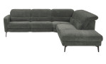 Basis-Ecksofa MONDO Mimas in einem Stoffbezug in Moos