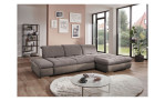 Basis - Ecksofa vito Fulla, in der Farbausführung Taupe in einem Raum stehend