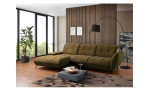 Komfort - Excksofa vito Creda, in der Farbausführung Olive