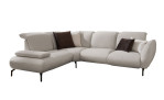 Komfort-Ecksofa vito Bevy, in der Farbausführung Natur