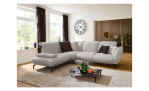 Komfort-Ecksofa vito Bevy, in der Farbausführung Natur, Draufsicht