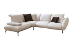 Basis-Ecksofa vito Bevy, in der Farbausführung Beige