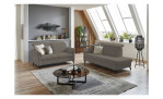 Komfort-Sitzgruppe vito Sadena, in der Farbausführung Stone, in einem Raum stehend mit Deko-Kissen
