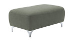 Hocker in der Farbe platin, Schrägansicht