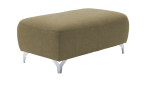 Hocker in der Farbe taupe, Schrägansicht
