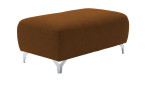 Hocker in der Farbe brandy, Schrägansicht