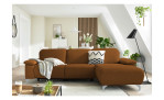 Komfort - Ecksofa Musterring MR 370, in der Farbausführung brandy, in einem Raum stehend, Frontansicht