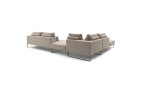 Komfort-Ecksofa Musterring JustB! PM100 in beige, Ansicht von hinten