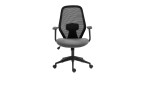Drehstuhl Ramos in grau mit ergonomisch geformter Rückenlehne