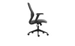Drehstuhl Ramos in grau mit ergonomisch geformter Rückenlehne