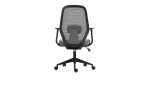 Drehstuhl Ramos in grau mit ergonomisch geformter Rückenlehne