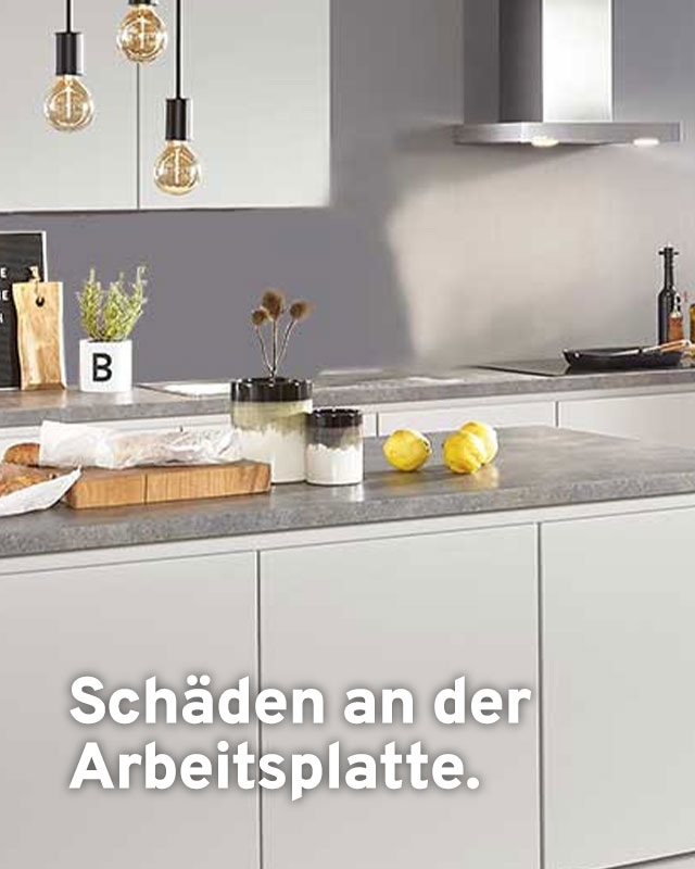 Arbeitsplatten Schäden