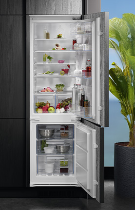 AEG Kühl-Gefrierkombination NSC6N181ES in Weiß mit TwinTech® und ProFresh-Technologie für längere Frische, NoFrost, Frostmatic-Funktion, Flexi-Space und energiesparender LED-Beleuchtung