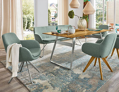Musterring Schalensessel Tavia in der Farbe Florida aqua