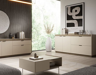 Self Sideboard Jana in der Farbe Sandgrau