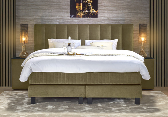 Boxspringbett Chandon von Serta in Maldiv Oil Green