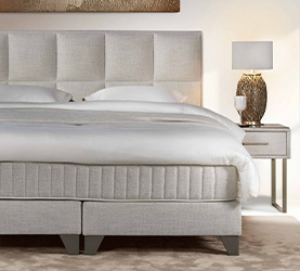 Serta Boxspringbett Hollywood in Oasis Natural mit Nachttisch Austin